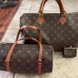 Louis Vuitton handbags and wallet set.